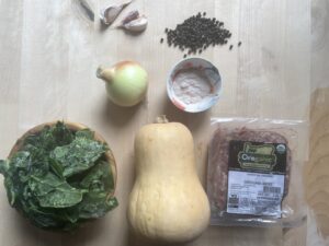 Ingredients for skillet dinner image