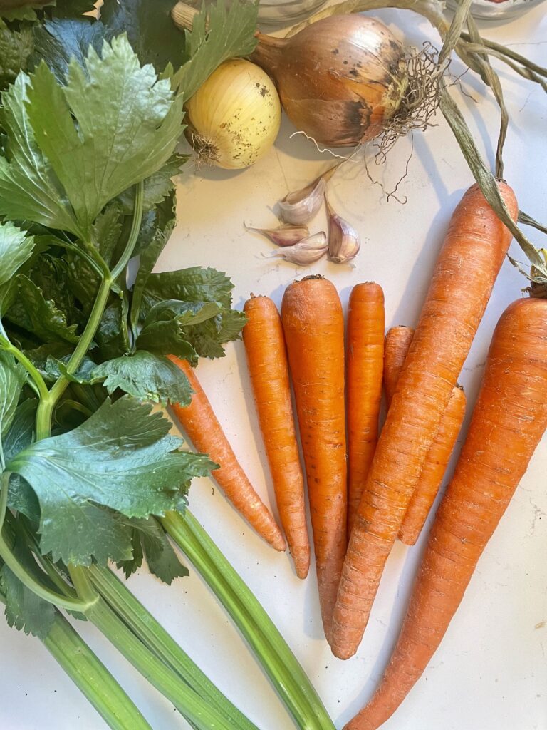 Homemade Beef stew ingredients